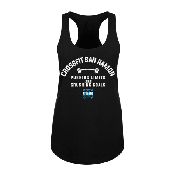 PUSHING LIMITS - WOMEN'S FITTED TANK - $J16DD5$ Thumbnail