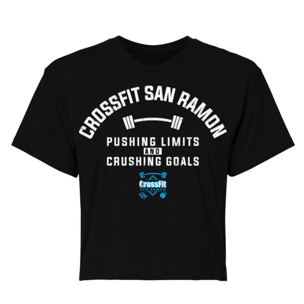PUSHING LIMITS - WOMEN'S CROP T-SHIRT - $J16DD5$ Thumbnail