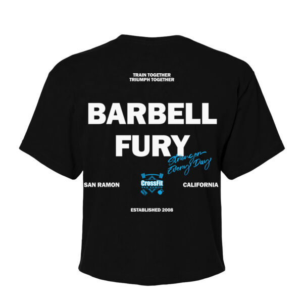 BARBELL FURY - WOMEN'S CROP T-SHIRT - $ZEX3D9$ Thumbnail