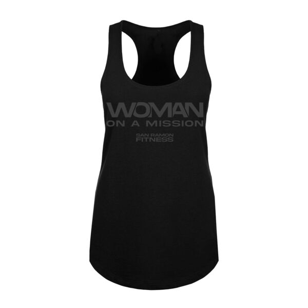 WOMAN ON A MISSION - WOMEN'S FITTED TANK - $9PRZVK$ Thumbnail
